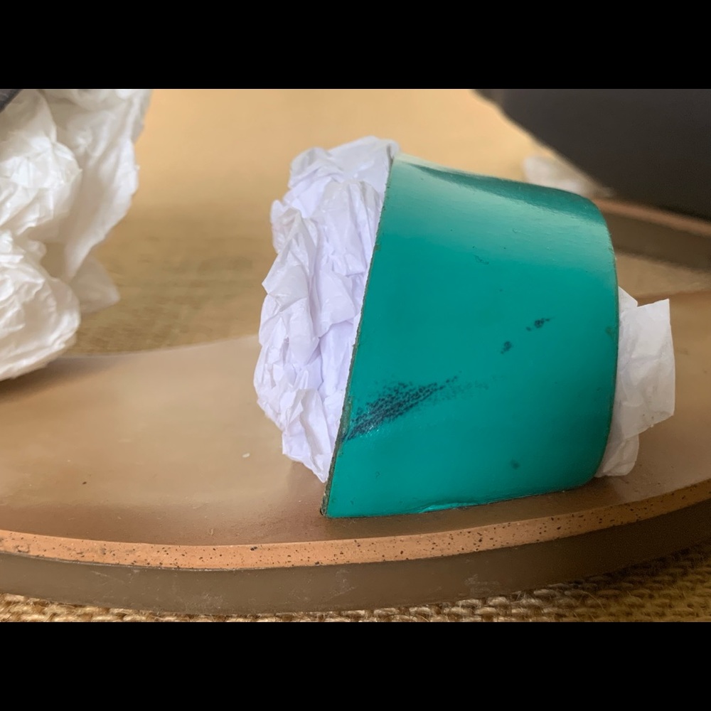 Lucky Brand Blue/Turquoise Flat Leather Sandals - Picture 2 of 7